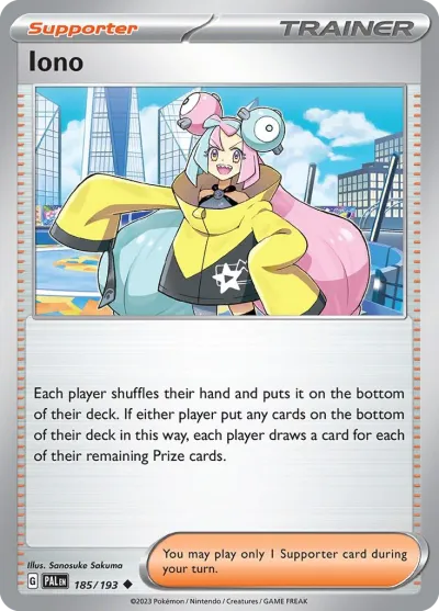 185 Iono Paldea Evolved 2023 185 Iono Paldea Evolved 2023