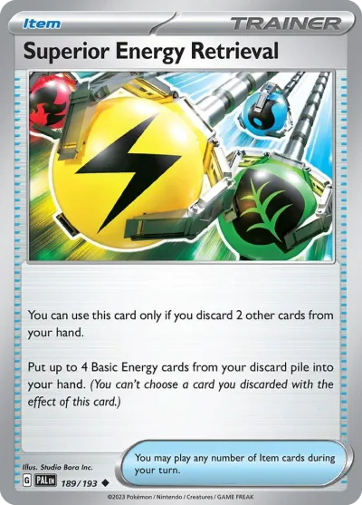 189 Superior Energy Retrieval Paldea Evolved 2023 189 Superior Energy Retrieval Paldea Evolved 2023