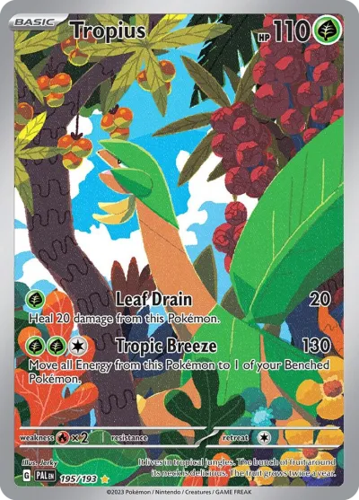 195 Tropius Paldea Evolved 2023 195 Tropius Paldea Evolved 2023