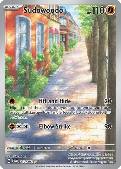 219 Sudowoodo Paldea Evolved 2023 219 Sudowoodo Paldea Evolved 2023