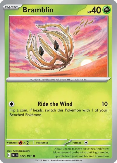22 Bramblin Paldea Evolved 2023