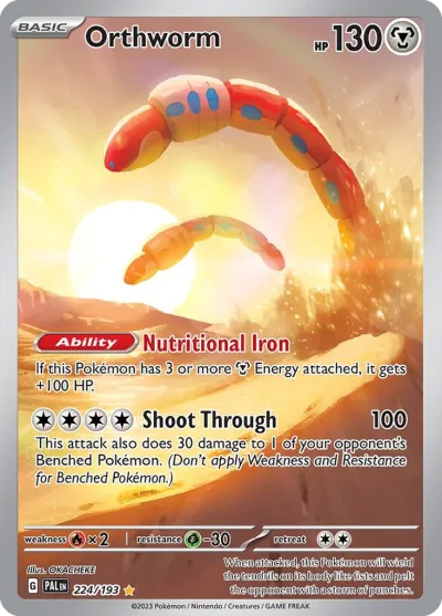 224 Orthworm Paldea Evolved 2023 224 Orthworm Paldea Evolved 2023