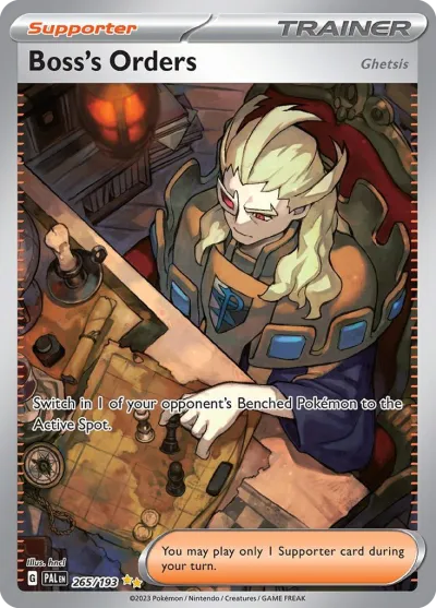 265 Boss's Orders (Ghetsis) Paldea Evolved 2023 265 Boss's Orders (Ghetsis) Paldea Evolved 2023
