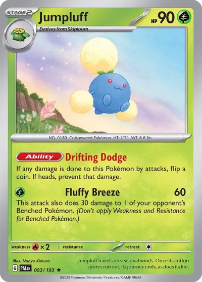 3 Jumpluff Paldea Evolved 2023