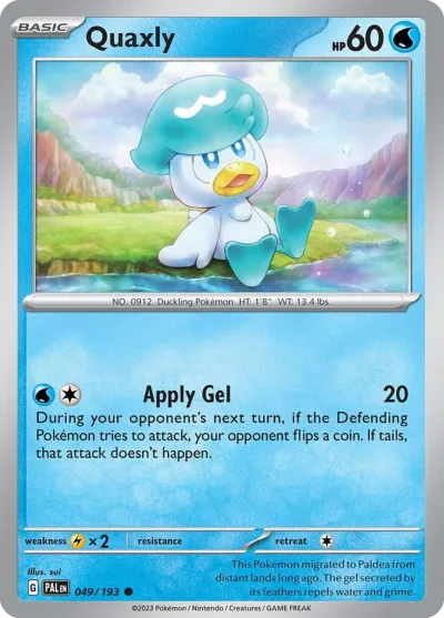 49 Quaxly Paldea Evolved 2023 49 Quaxly Paldea Evolved 2023