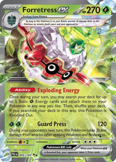 5 Forretress ex Paldea Evolved 2023