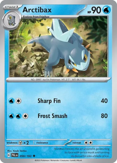 59 Arctibax Paldea Evolved 2023 59 Arctibax Paldea Evolved 2023