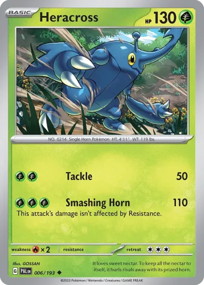 6 Heracross Paldea Evolved 2023