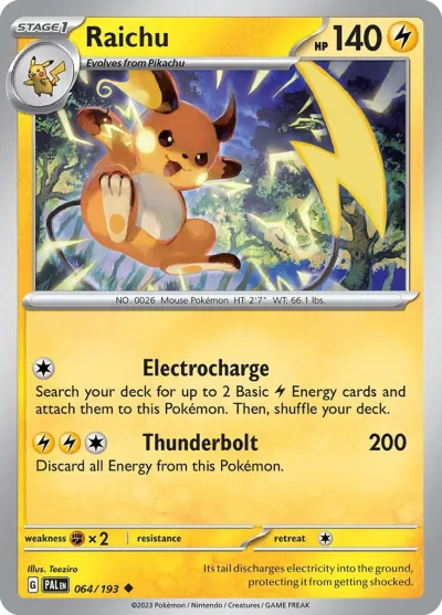64 Raichu Paldea Evolved 2023 64 Raichu Paldea Evolved 2023