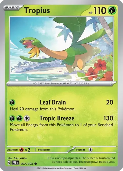 7 Tropius Paldea Evolved 2023