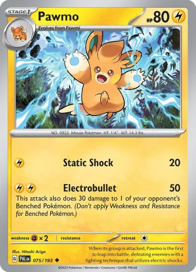 75 Pawmo Paldea Evolved 2023 75 Pawmo Paldea Evolved 2023