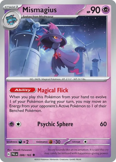 88 Mismagius Paldea Evolved 2023 88 Mismagius Paldea Evolved 2023