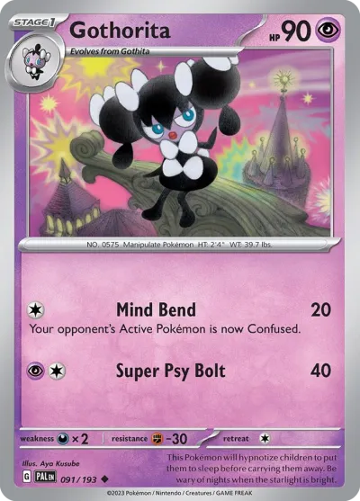 91 Gothorita Paldea Evolved 2023 91 Gothorita Paldea Evolved 2023