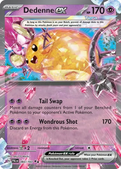 93 Dedenne ex Paldea Evolved 2023 93 Dedenne ex Paldea Evolved 2023