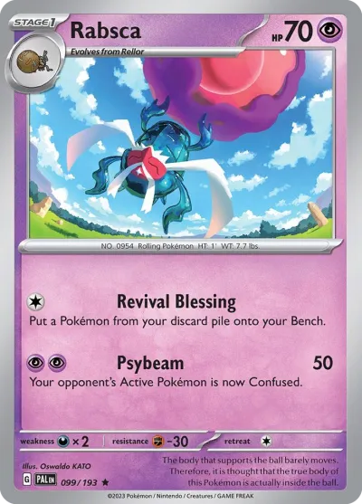 99 Rabsca Paldea Evolved 2023 99 Rabsca Paldea Evolved 2023