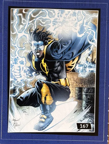 №167 Статік — Вірджил Гокінс DC Universe Infinite: наліпки АТБ 2026 №167 Статік — Вірджил Гокінс DC Universe Infinite: наліпки АТБ 2026