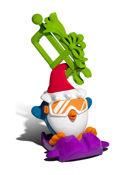 VD266B Pinguin mit Weihnachtsmütze Kinder Überraschung Weihnachten 2025 VD266B Pinguin mit Weihnachtsmütze Kinder Überraschung Weihnachten 2025