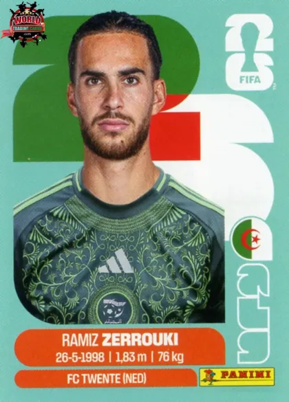 ALG11 Ramiz Zerrouki Panini World Cup 2026 2026 ALG11 Ramiz Zerrouki Panini World Cup 2026 2026