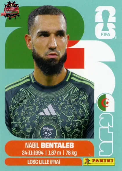 ALG12 Nabil Bentalab Panini World Cup 2026 2026 ALG12 Nabil Bentalab Panini World Cup 2026 2026