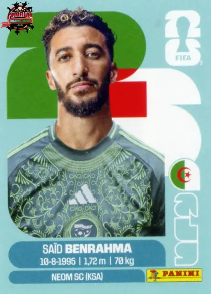 ALG16 Said Benrahma Panini World Cup 2026 2026 ALG16 Said Benrahma Panini World Cup 2026 2026