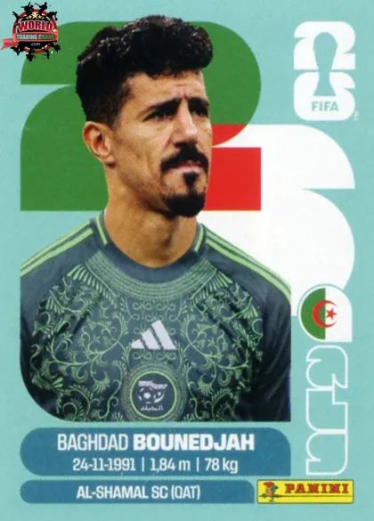 ALG19 Baghdad Bounedjah Panini World Cup 2026 2026 ALG19 Baghdad Bounedjah Panini World Cup 2026 2026