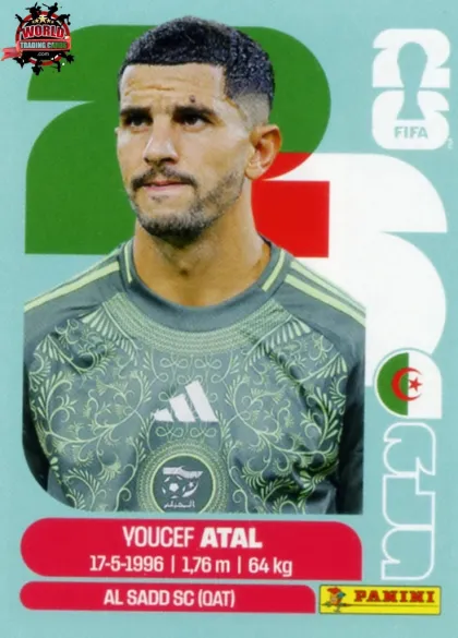 ALG4 Youcef Atal Panini World Cup 2026 2026 ALG4 Youcef Atal Panini World Cup 2026 2026