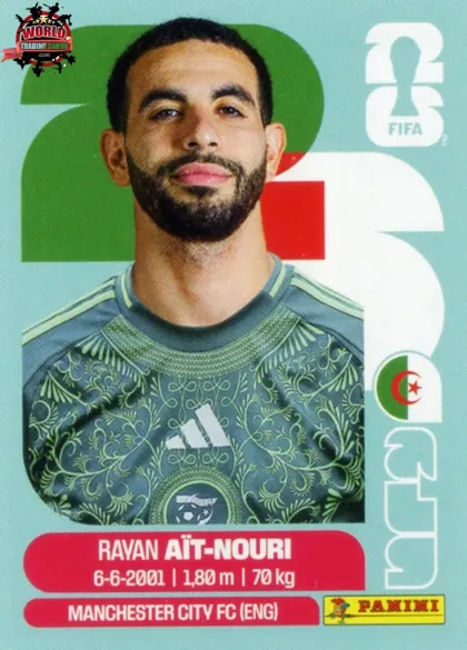 ALG5 Rayan Aït-Nouri Panini World Cup 2026 2026 ALG5 Rayan Aït-Nouri Panini World Cup 2026 2026