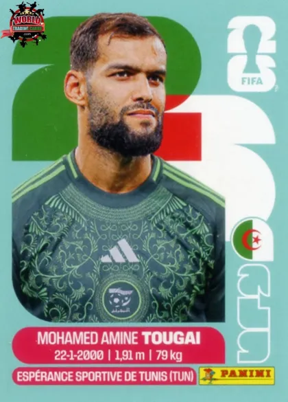 ALG6 Mohamed Amine Tougai Panini World Cup 2026 2026 ALG6 Mohamed Amine Tougai Panini World Cup 2026 2026