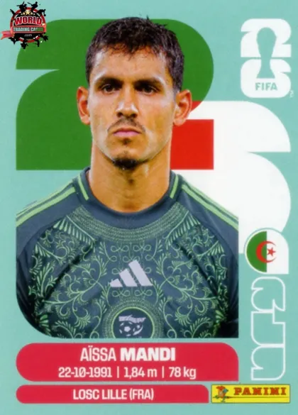 ALG7 Aïssa Mandi Panini World Cup 2026 2026 ALG7 Aïssa Mandi Panini World Cup 2026 2026