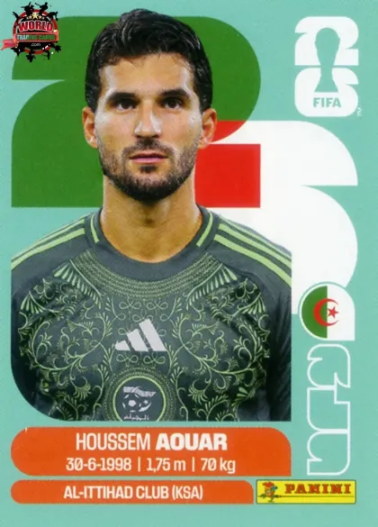 ALG9 Houssem Aquar Panini World Cup 2026 2026 ALG9 Houssem Aquar Panini World Cup 2026 2026