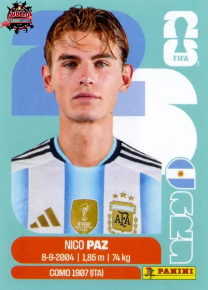 ARG14 Nico Paz Panini World Cup 2026 2026 ARG14 Nico Paz Panini World Cup 2026 2026
