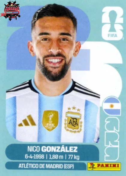 ARG16 Nico Gonzalez Panini World Cup 2026 2026 ARG16 Nico Gonzalez Panini World Cup 2026 2026