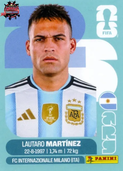 ARG18 Lautaro Martinez Panini World Cup 2026 2026 ARG18 Lautaro Martinez Panini World Cup 2026 2026