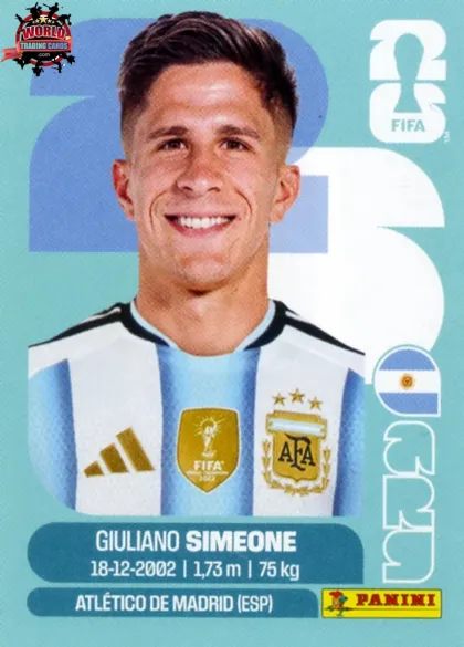 ARG20 Giuliano Simeone Panini World Cup 2026 2026 ARG20 Giuliano Simeone Panini World Cup 2026 2026