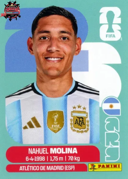 ARG3 Nahuel Molina Panini World Cup 2026 2026 ARG3 Nahuel Molina Panini World Cup 2026 2026