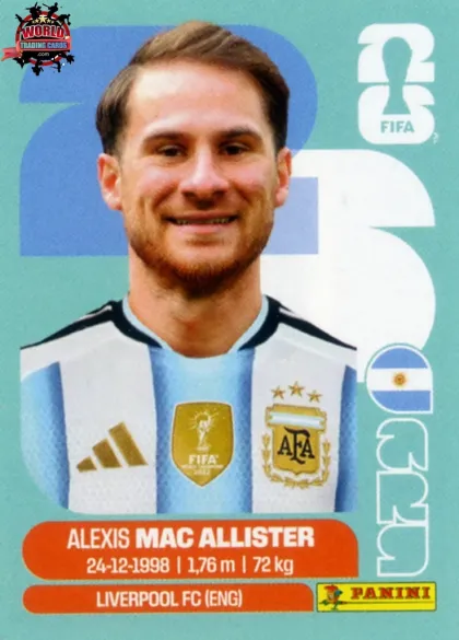 ARG9 Alexis Mac Allister Panini World Cup 2026 2026 ARG9 Alexis Mac Allister Panini World Cup 2026 2026