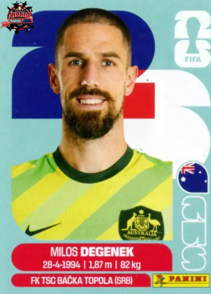 AUS10 Milos Degenek Panini World Cup 2026 2026 AUS10 Milos Degenek Panini World Cup 2026 2026