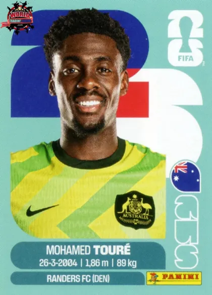AUS20 Mohamed Touré Panini World Cup 2026 2026 AUS20 Mohamed Touré Panini World Cup 2026 2026