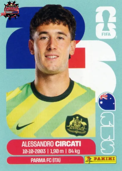 AUS5 Alessandro Circati Panini World Cup 2026 2026 AUS5 Alessandro Circati Panini World Cup 2026 2026