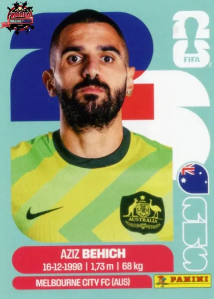 AUS7 Aziz Behich Panini World Cup 2026 2026 AUS7 Aziz Behich Panini World Cup 2026 2026