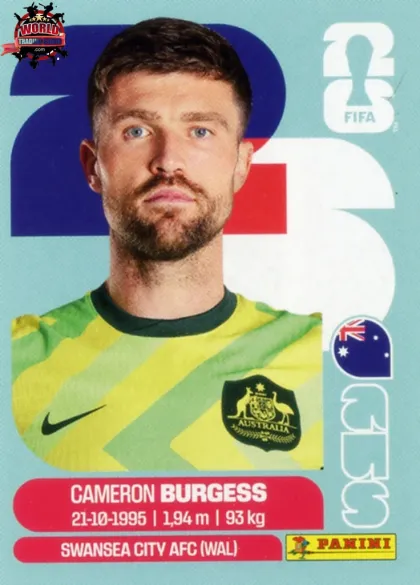 AUS8 Cameron Burgess Panini World Cup 2026 2026 AUS8 Cameron Burgess Panini World Cup 2026 2026