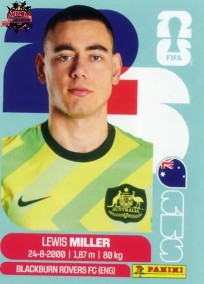 AUS9 Lewis Miller Panini World Cup 2026 2026 AUS9 Lewis Miller Panini World Cup 2026 2026