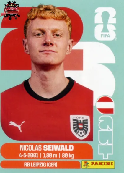AUT15 Nicolas Seiwald Panini World Cup 2026 2026 AUT15 Nicolas Seiwald Panini World Cup 2026 2026