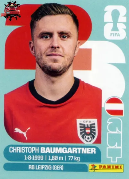 AUT18 Christoph Baumgartner Panini World Cup 2026 2026 AUT18 Christoph Baumgartner Panini World Cup 2026 2026