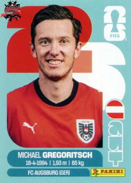 AUT19 Michael Gregoritsch Panini World Cup 2026 2026 AUT19 Michael Gregoritsch Panini World Cup 2026 2026