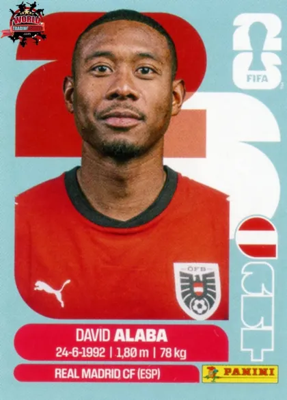 AUT4 David Alaba Panini World Cup 2026 2026 AUT4 David Alaba Panini World Cup 2026 2026