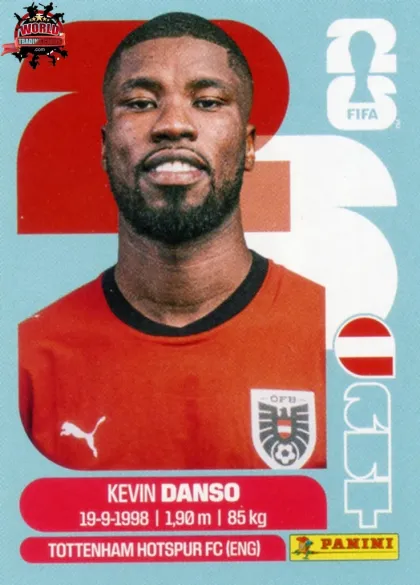AUT5 Kevin Danso Panini World Cup 2026 2026 AUT5 Kevin Danso Panini World Cup 2026 2026