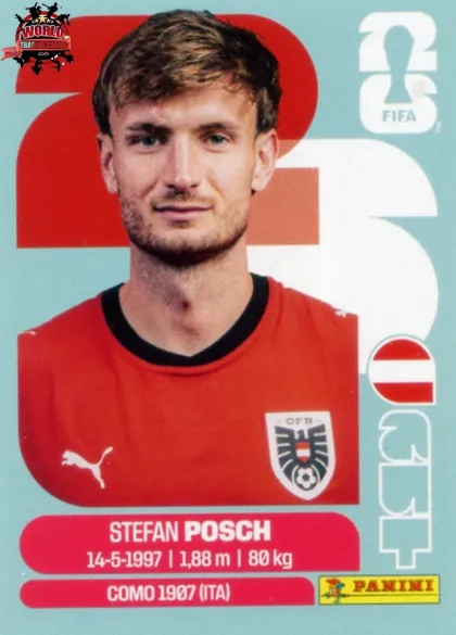 AUT7 Stefan Posch Panini World Cup 2026 2026 AUT7 Stefan Posch Panini World Cup 2026 2026