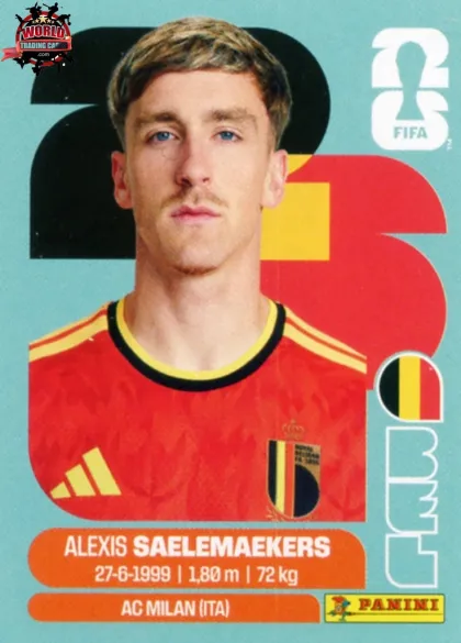 BEL12 Alexis Saelemaekers Panini World Cup 2026 2026 BEL12 Alexis Saelemaekers Panini World Cup 2026 2026
