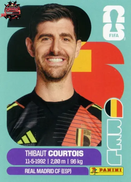 BEL2 Thibaut Courtois Panini World Cup 2026 2026 BEL2 Thibaut Courtois Panini World Cup 2026 2026